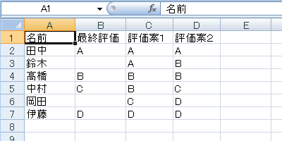 エクセル 2007 ジャンプで選択:空白セル