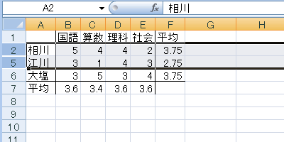 エクセル 2007 ジャンプで選択:可視セル